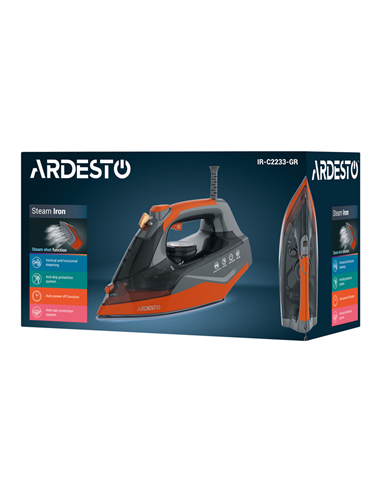 Fier de călcat Ardesto IR-C2233-GR, 2200W, Negru | Portocaliu