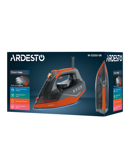 Fier de călcat Ardesto IR-C2233-GR, 2200W, Negru | Portocaliu