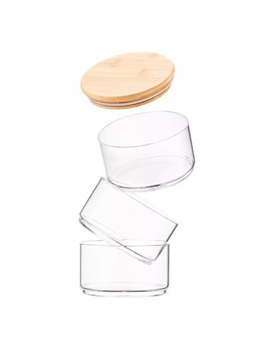 Set de containere Ardesto Midori AR1203CB, 3 buc, 400 ml, Transparent