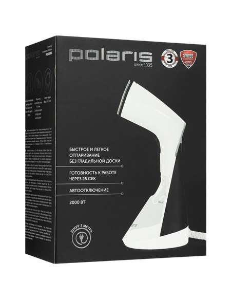 Ручной отпариватель Polaris PGS2050CA, Белый | Черный