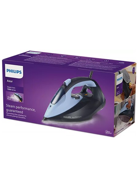 Утюг PHILIPS DST7041/20, 2800Вт, Синий
