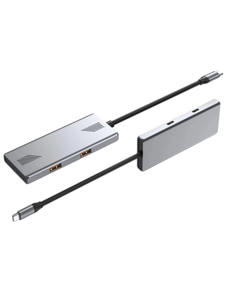 USB-концентратор Gembird UHB-CM-U310-A2C2-01, Серебристый