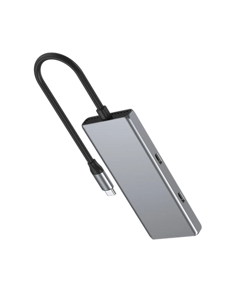 USB-концентратор Gembird UHB-CM-U310-A2C2-01, Серебристый