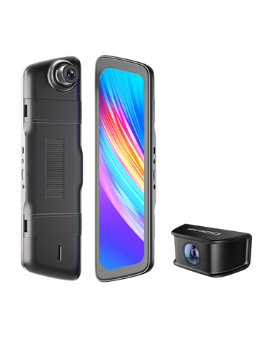 Set Dash Cam față și spate DDPAI Dashcam E3 + Rear Cam, Negru