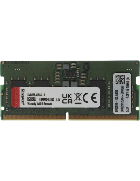 Оперативная память Kingston ValueRAM, DDR5 SDRAM, 5600 МГц, 8 ГБ, KVR56S46BS6-8