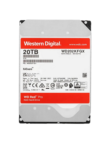 Жесткий диск Western Digital WD Red Pro, 3.5", 20 TB <WD202KFGX>