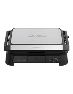 Grătar electric Tefal GC520DE0, 2200W, Negru | Oțel inoxidabil