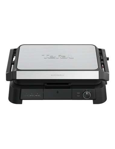 Электрический Гриль Tefal GC520DE0, 2200Вт, Чёрный | Нержавеющая сталь