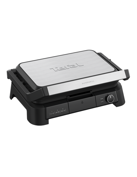 Электрический Гриль Tefal GC520DE0, 2200Вт, Чёрный | Нержавеющая сталь