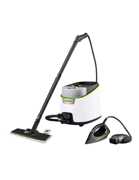 Aparat de curățat cu abur Karcher SC 4 Deluxe Iron EasyFix 1.513-462.0, Alb