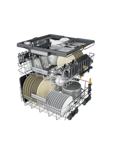 Mașină de spălat vase Whirlpool W7I HP42 L, Negru