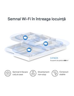 Sistem Wi-Fi Mesh MERCUSYS Halo H70X (3-pack), Alb 2
