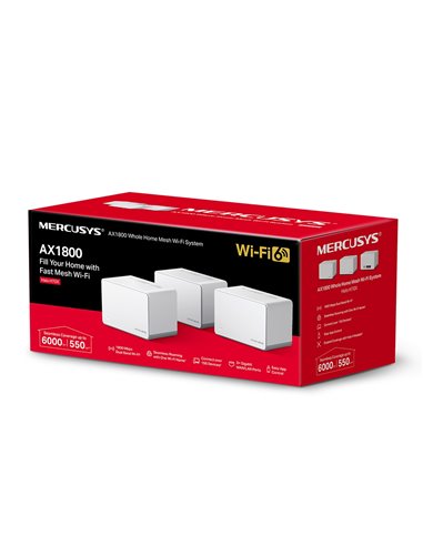 Sistem Wi-Fi Mesh MERCUSYS Halo H70X (3-pack), Alb