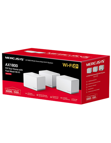 Sistem Wi-Fi Mesh MERCUSYS Halo H70X (3-pack), Alb