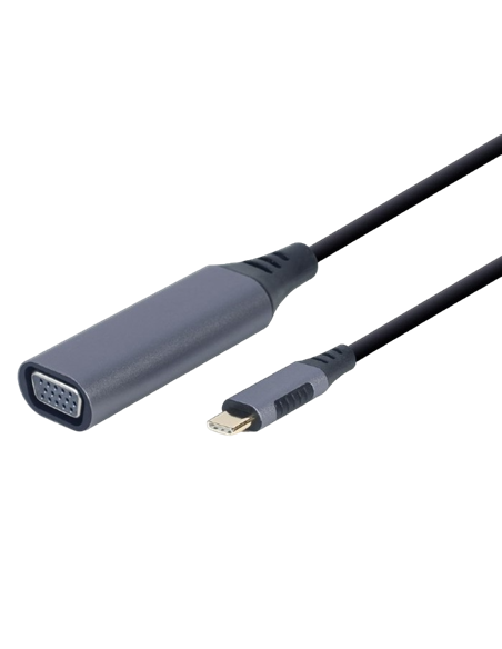 Adaptor Video Cablexpert A-USB3C-VGA-01, USB Type-C (M) - VGA D-Sub (F), 0,15m, Gri