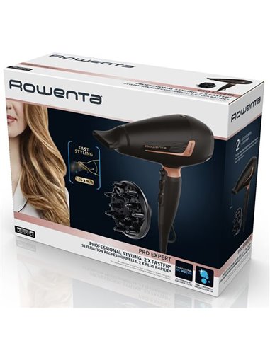 Фен Rowenta Pro Expert CV8830F0, 2200 Вт, Чёрный