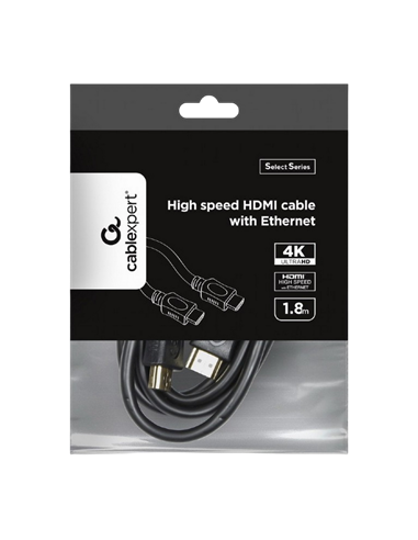 Cablu Video Cablexpert CC-HDMI4L-6, HDMI (M) - HDMI (M), 1,8m, Negru
