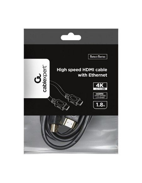 Cablu Video Cablexpert CC-HDMI4L-6, HDMI (M) - HDMI (M), 1,8m, Negru