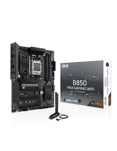 Placă de bază ASUS B850 MAX GAMING WIFI, AM5, AMD B850, ATX