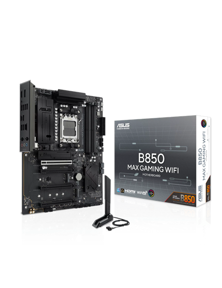 Placă de bază ASUS B850 MAX GAMING WIFI, AM5, AMD B850, ATX
