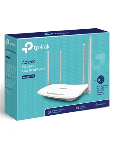 Router fără fir TP-LINK Archer C50, Alb