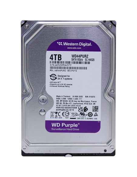 Unitate HDD Western Digital WD Purple, 3.5", 4 TB WD44PURZ