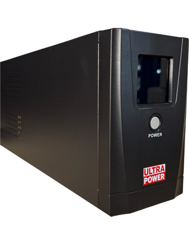 UPS  Ultra Power 1000VA/600W (3 steps of AVR, CPU controlled, USB) metal case, LCD display
