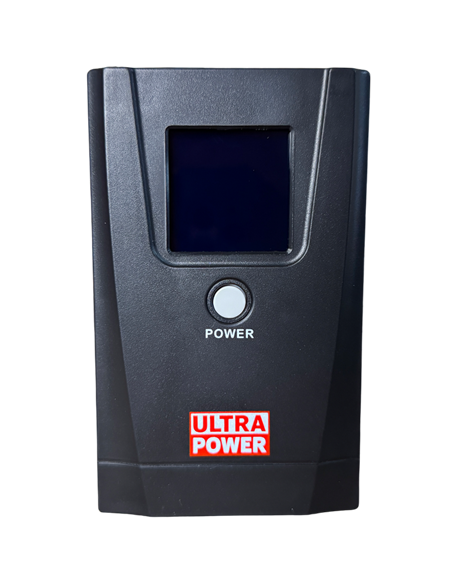 UPS  Ultra Power 1000VA/600W (3 steps of AVR, CPU controlled, USB) metal case, LCD display