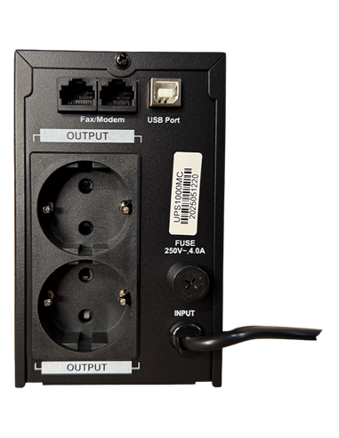 UPS  Ultra Power 1000VA/600W (3 steps of AVR, CPU controlled, USB) metal case, LCD display