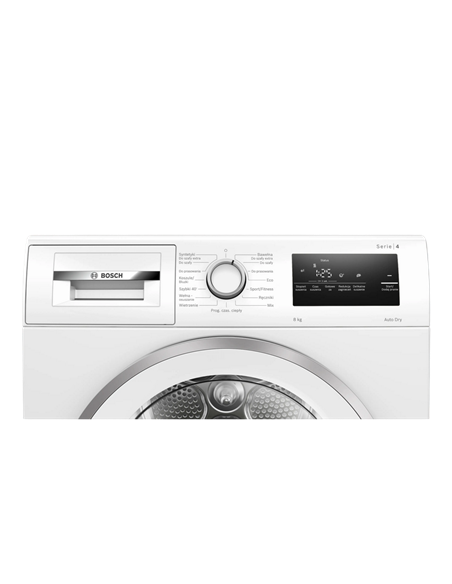 Uscător de rufe Bosch WTH85V9SPL, 8kg, Alb