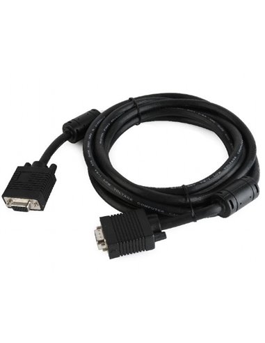 Видео кабель Cablexpert CC-PPVGAX-10-B, VGA D-Sub (M) - VGA D-Sub, 3м, Чёрный