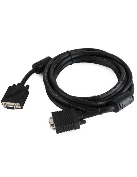 Видео кабель Cablexpert CC-PPVGAX-10-B, VGA D-Sub (M) - VGA D-Sub, 3м, Чёрный