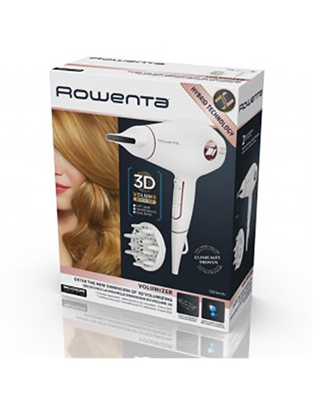 Фен Rowenta Volumizer CV6135F0, 1780 Вт, Белый