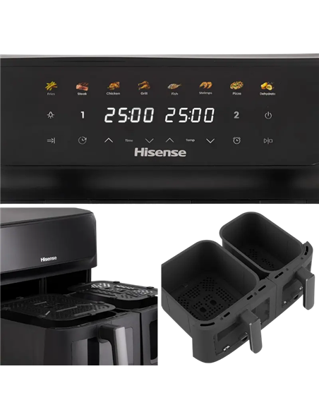 Аэрогриль Hisense HAF2700DCD, Чёрный