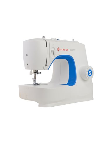 Mașină de cusut Singer M3205, Alb Albastru