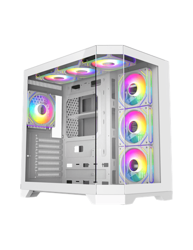 Carcasă PC Gamemax HYPE-A, Midi-Tower, Fără PSU, Alb