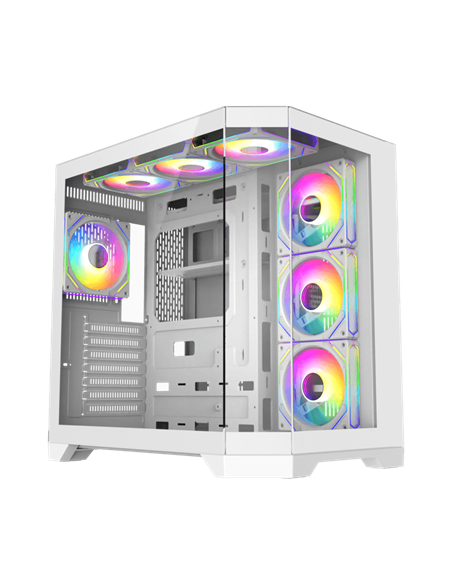 Carcasă PC Gamemax HYPE-A, Midi-Tower, Fără PSU, Alb