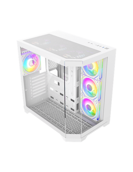 Carcasă PC Gamemax HYPE-A, Midi-Tower, Fără PSU, Alb