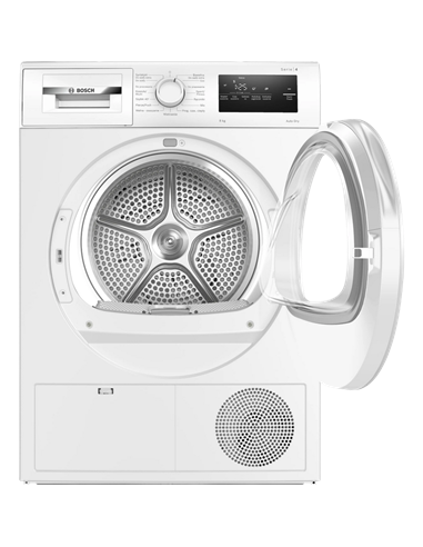 Uscător de rufe Bosch WTH86200PL, 8kg, Alb