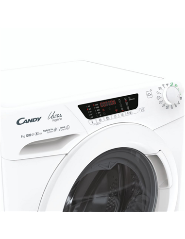 Mașină de spălat Candy HE 1294TWM6/1-S, 9kg, Alb