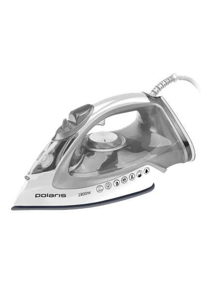 Утюг Polaris PIR 2821AK, 2800Вт, Белый | Серебристый