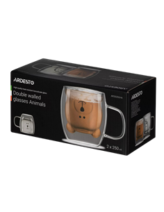 Set cupe Ardesto AR2625GHA, 250 ml, 2 bucs, Transparent 2