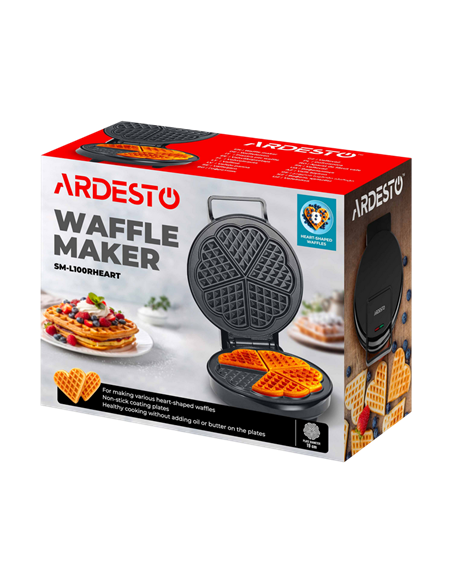 Вафельница Ardesto SM-L100RHEART, Чёрный