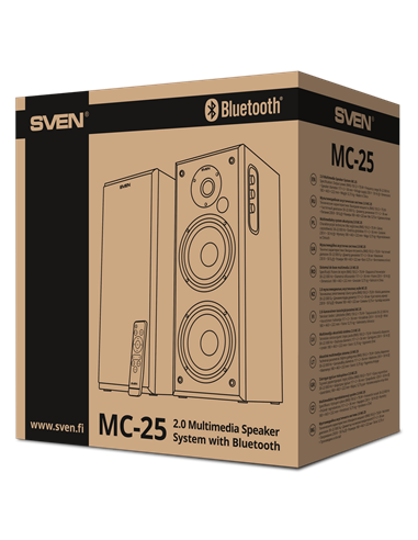 Аудиосистема 2.0 CH SVEN MC-25, Чёрный