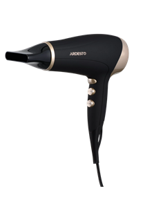 Фен Ardesto HD-522, 2200Вт, Черный | Золотистый