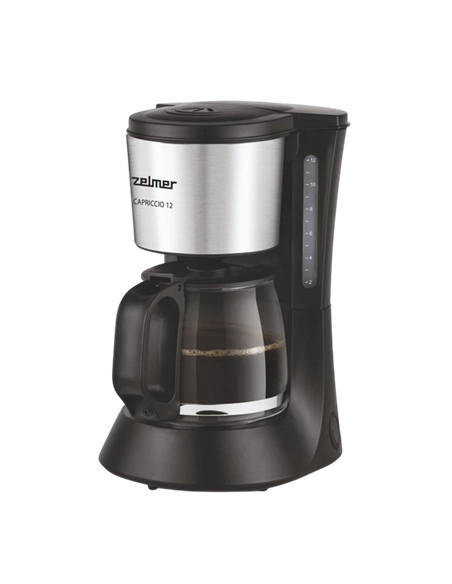 Капельная кофеварка Zelmer ZCM1200, 680Вт, Черный