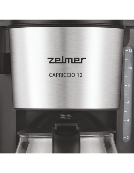 Капельная кофеварка Zelmer ZCM1200, 680Вт, Черный