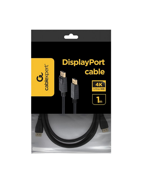 Видео кабель Cablexpert CC-DP-1M, DisplayPort (M) - DisplayPort (M), 1м, Чёрный