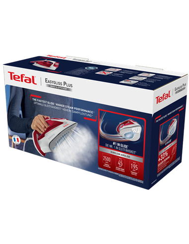Утюг Tefal FV5717E0, 2500Вт, Красный