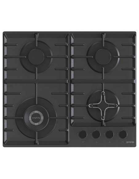 Газовая варочная панель Gorenje GTW 642 SYB, Чёрный